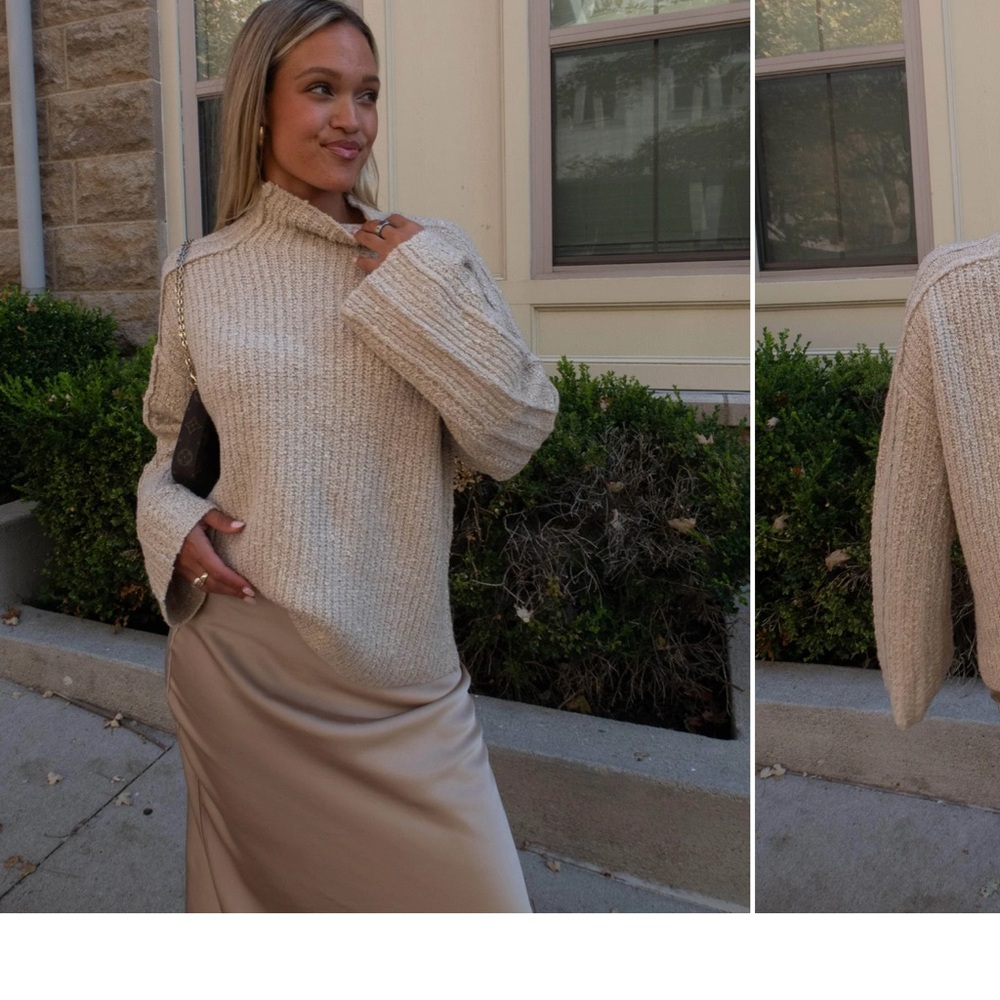 Brand new Cozy Cream Turtleneck Sweater